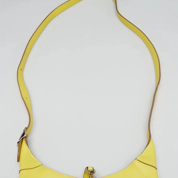 Hermes Lime Evercolor Leather Palladium Plated Trim Duo 24 Bag - Picture 5 of 12